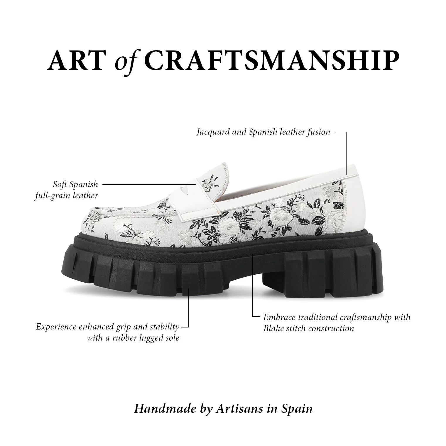 The Flora Women's Loafer in Eden Blanc - Image 6