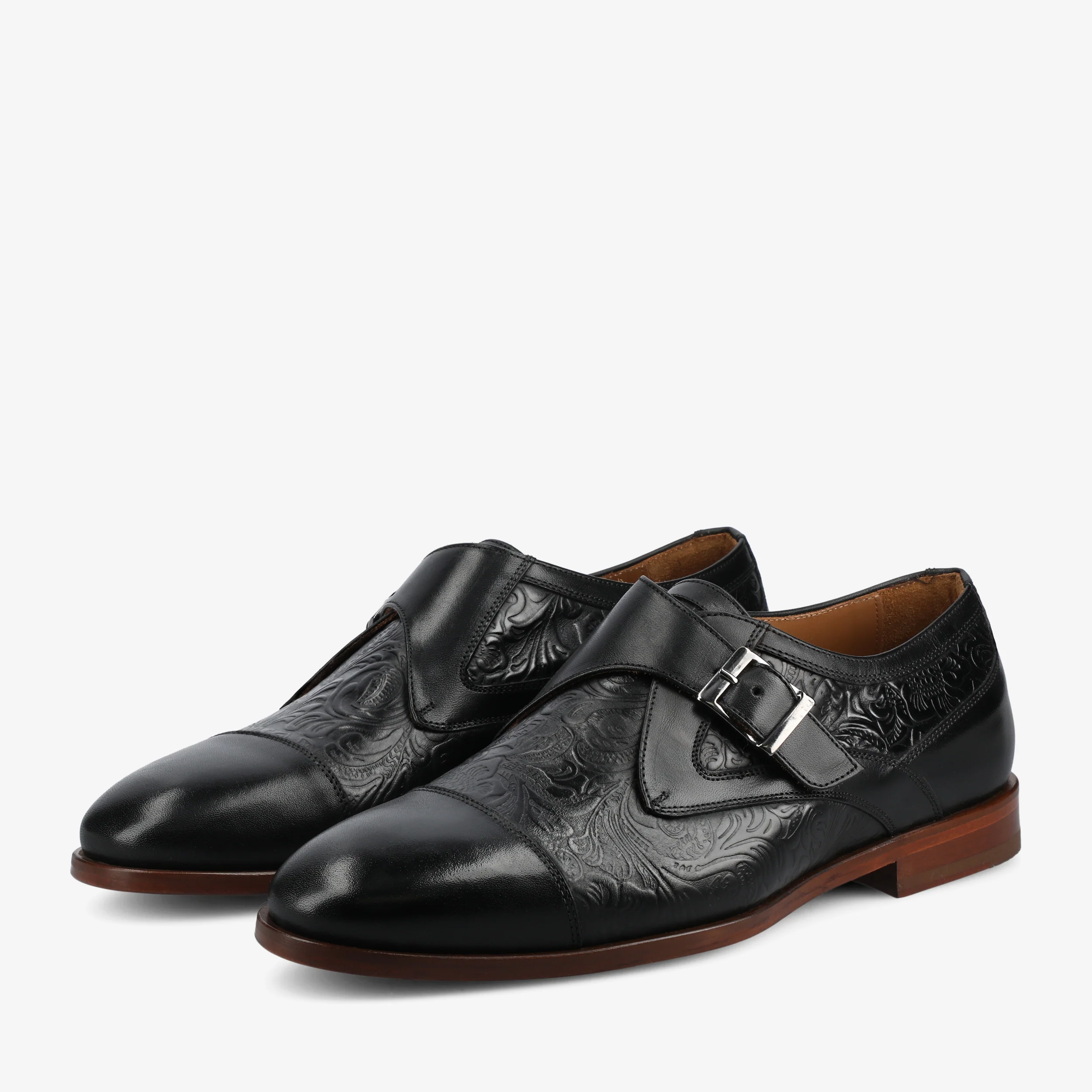 The Jack Monk Strap in Black Floral - Image 6