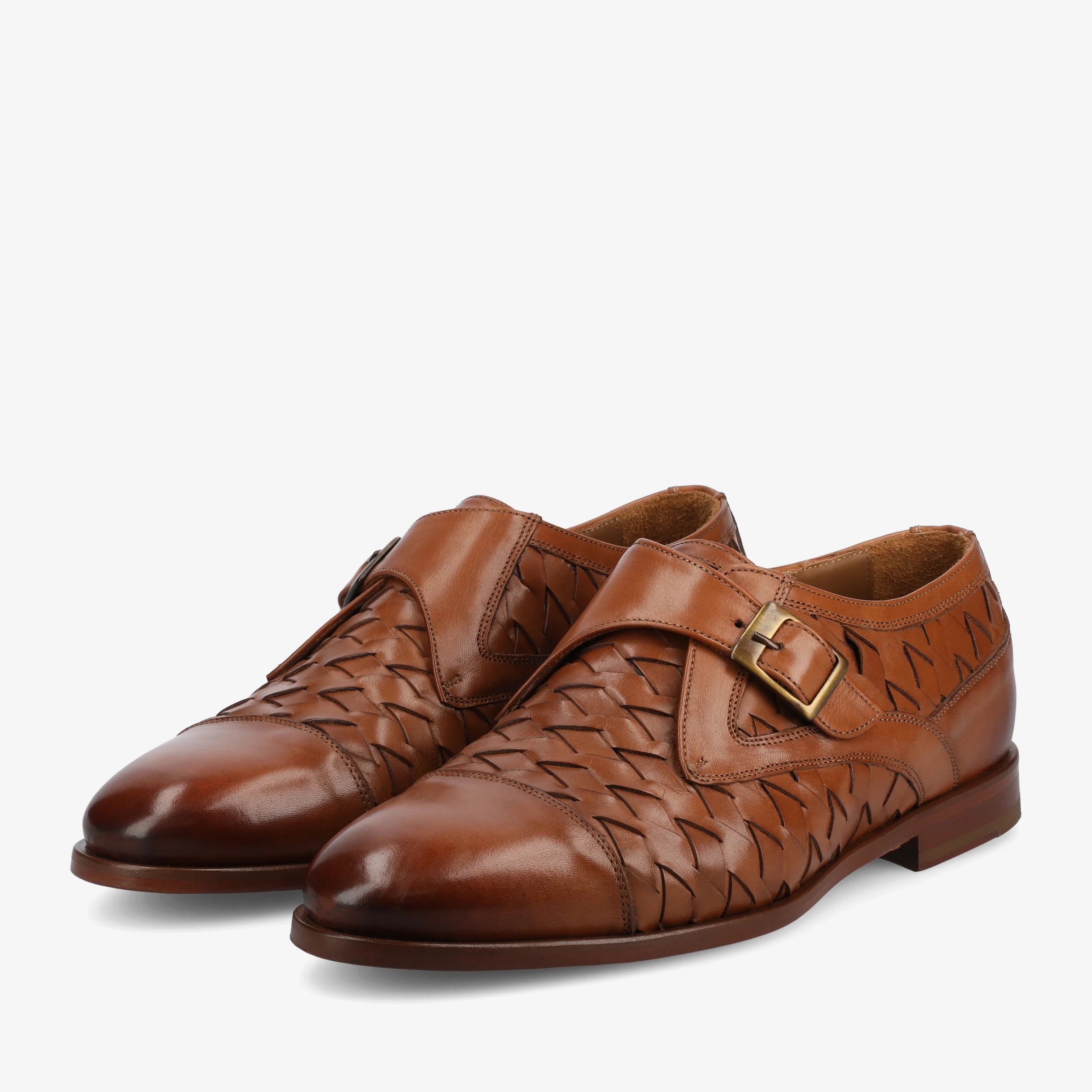 The Jack Monk Strap in Brown Woven - Image 5