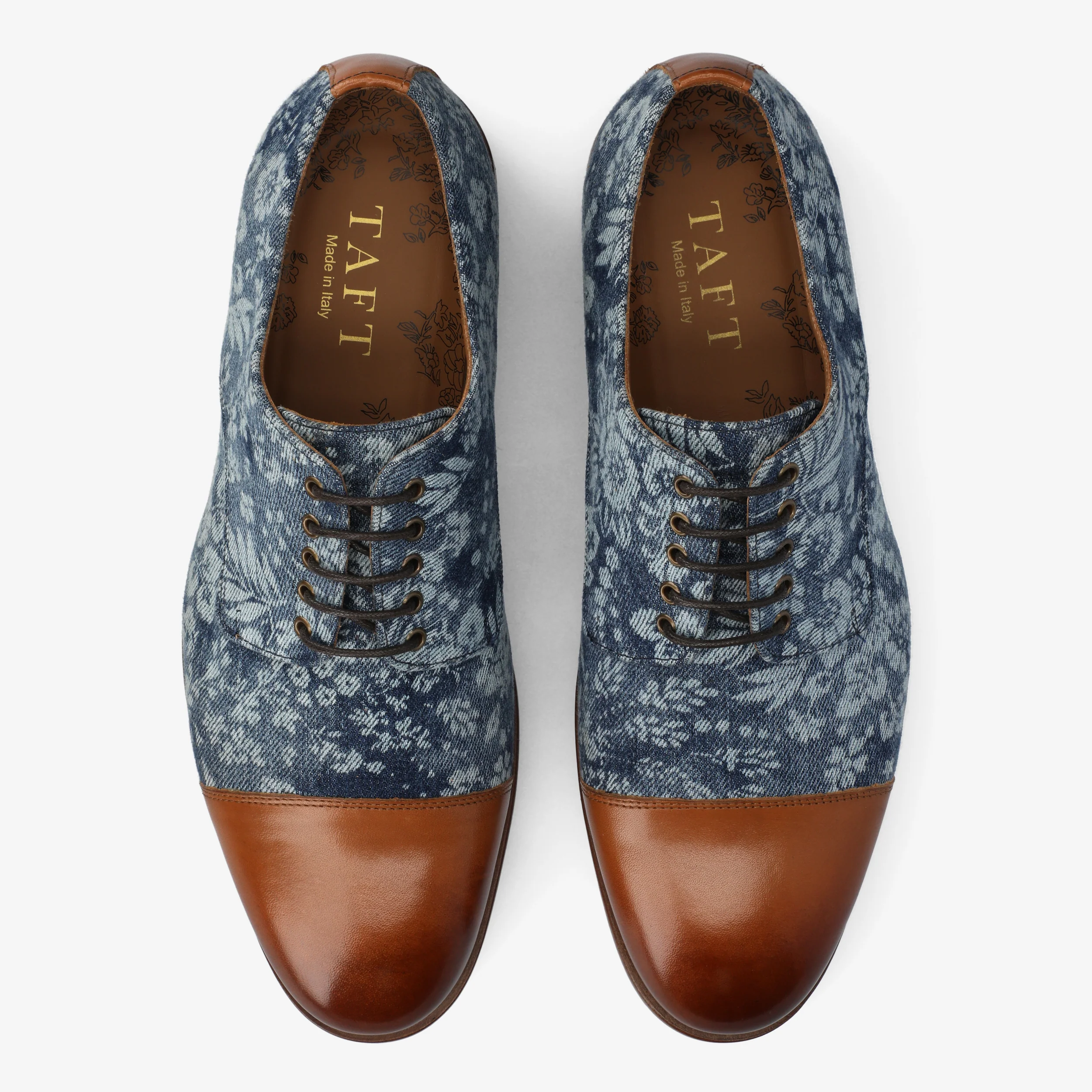 The Jack Oxford Shoe in Washed Denim Floral - Image 6