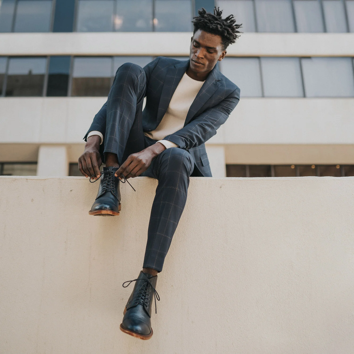 The Rome Boot in Navy (Last Chance, Final Sale) - Image 3